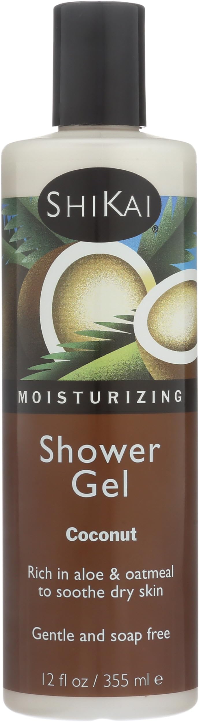 Shikai All Natural Moisturizing Shower Gel, Coconut - 12 Oz