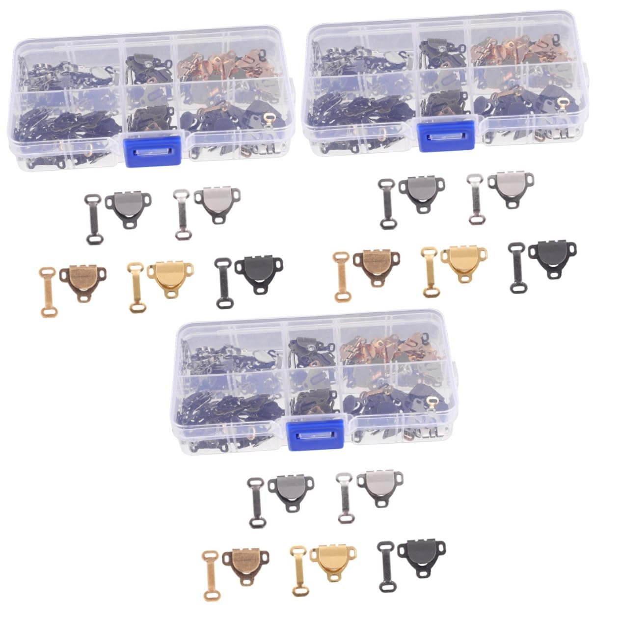 TEHAUX 450pezzi Ganci e Occhielli Per Cucito Set Per Gonne e Pantaloni Facili Da Usare Per e Creativi Adatti Per Riparazioni e Creazioni Di Moda