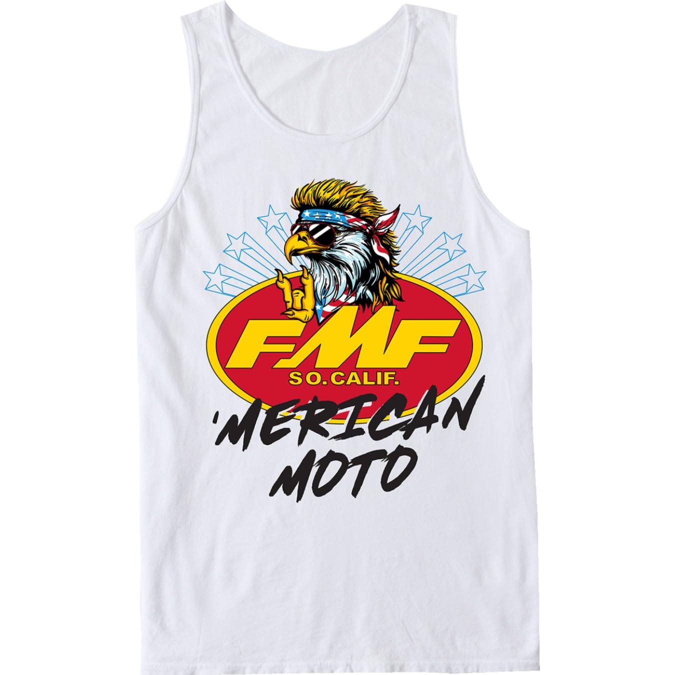 Athletic Fit 100% Cotton Sleeveless Crew Neck Tank Top by FMF APPAREL