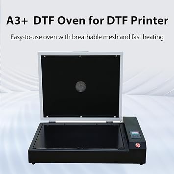 DTF Printer A4 High-Speed Transfer Machine with White Ink Mixing System and Roll Feeder for DIY T-Shirts(DTF Printer+Oven+6 * 250ml Ink+Roll Films+ DTF Powder)