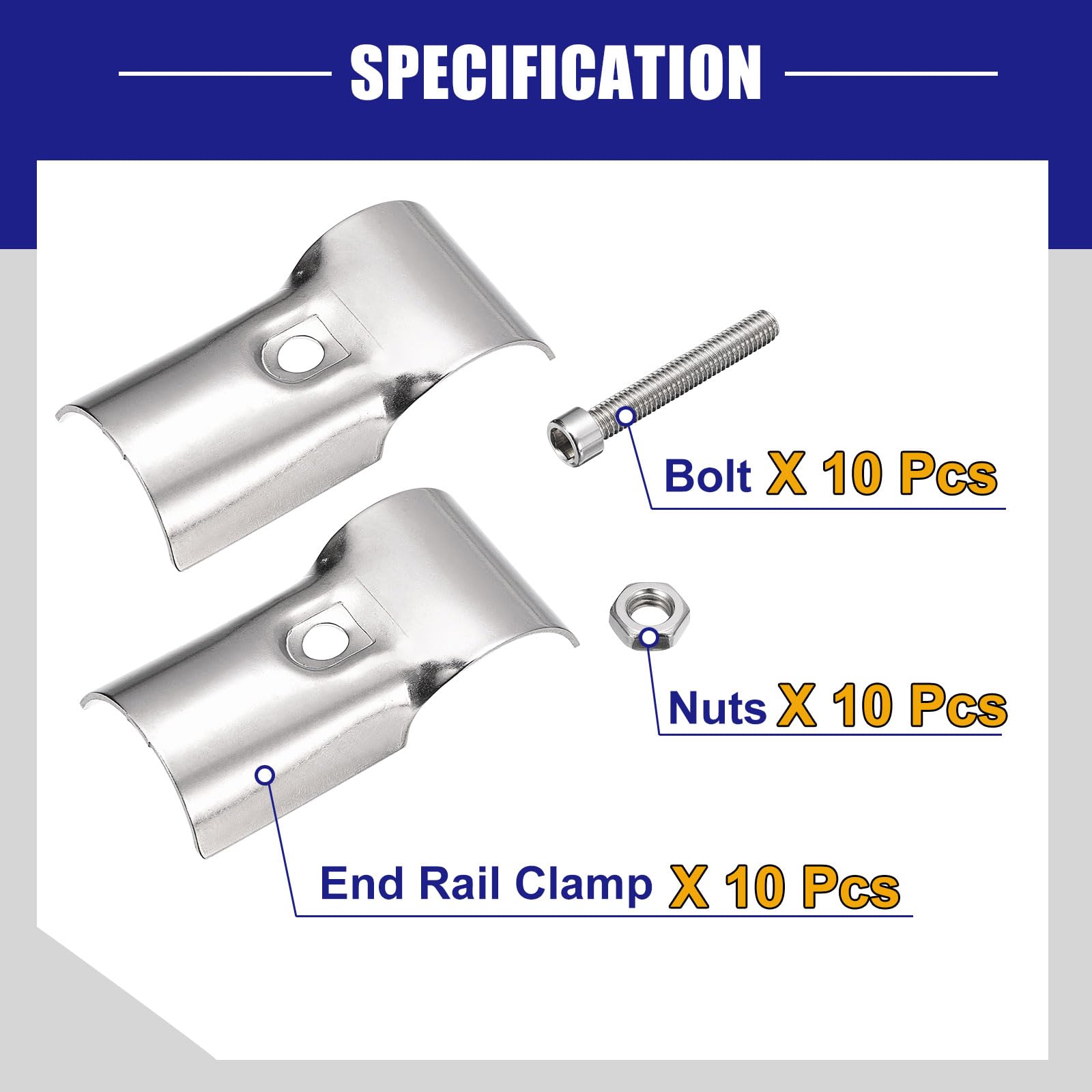 QUARKZMAN 5pz Morsetto A Sella A U, 30x60mm Fascette Stringitubo In Acciaio Inossidabile 304 Morsetti Per Tubi Per Porta Battente Chiusa Supporto Barra Per Fissare Condutture Cavi