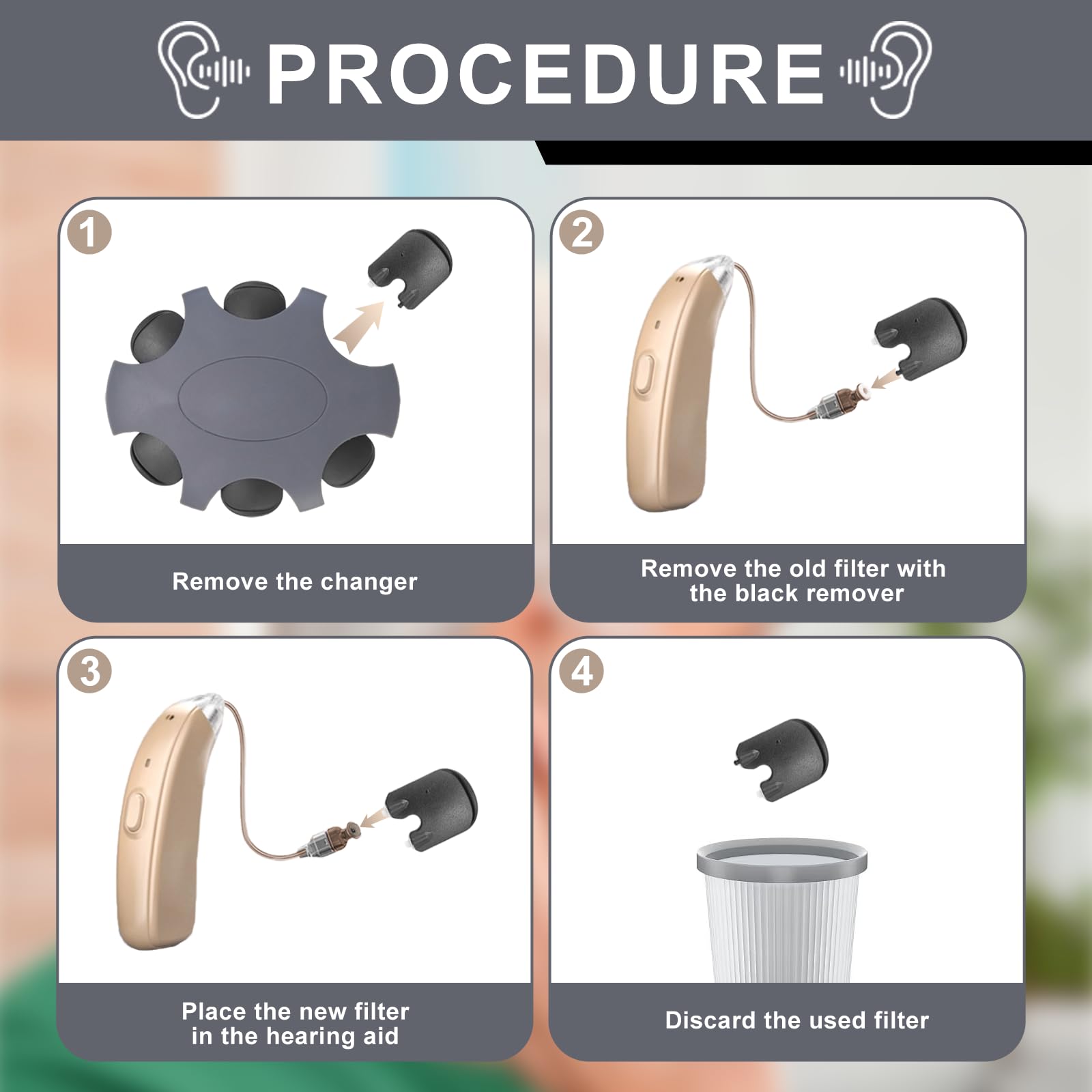 Filtros de audífonos para Oticon Prowax Minifit (5 paquetes/30 filtros) Filtros de cerumen para audífonos para Bernafon y Auditio 6 filtros por paquete | Filtro Cerumen para audífonos para audífonos Accesorios para audífonos Bernafon y Auditio 6 filtros p