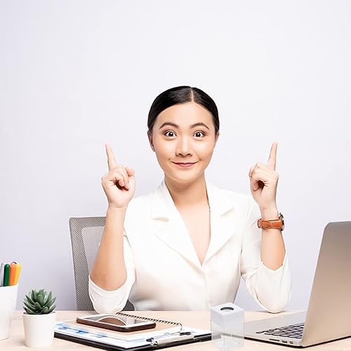 Miniatura 9 de Zerodeko Caja de soporte de clip de papel, dispensador de clips para escritorio, organizador de clips de papel de oficina, contenedor de 2 piezas,