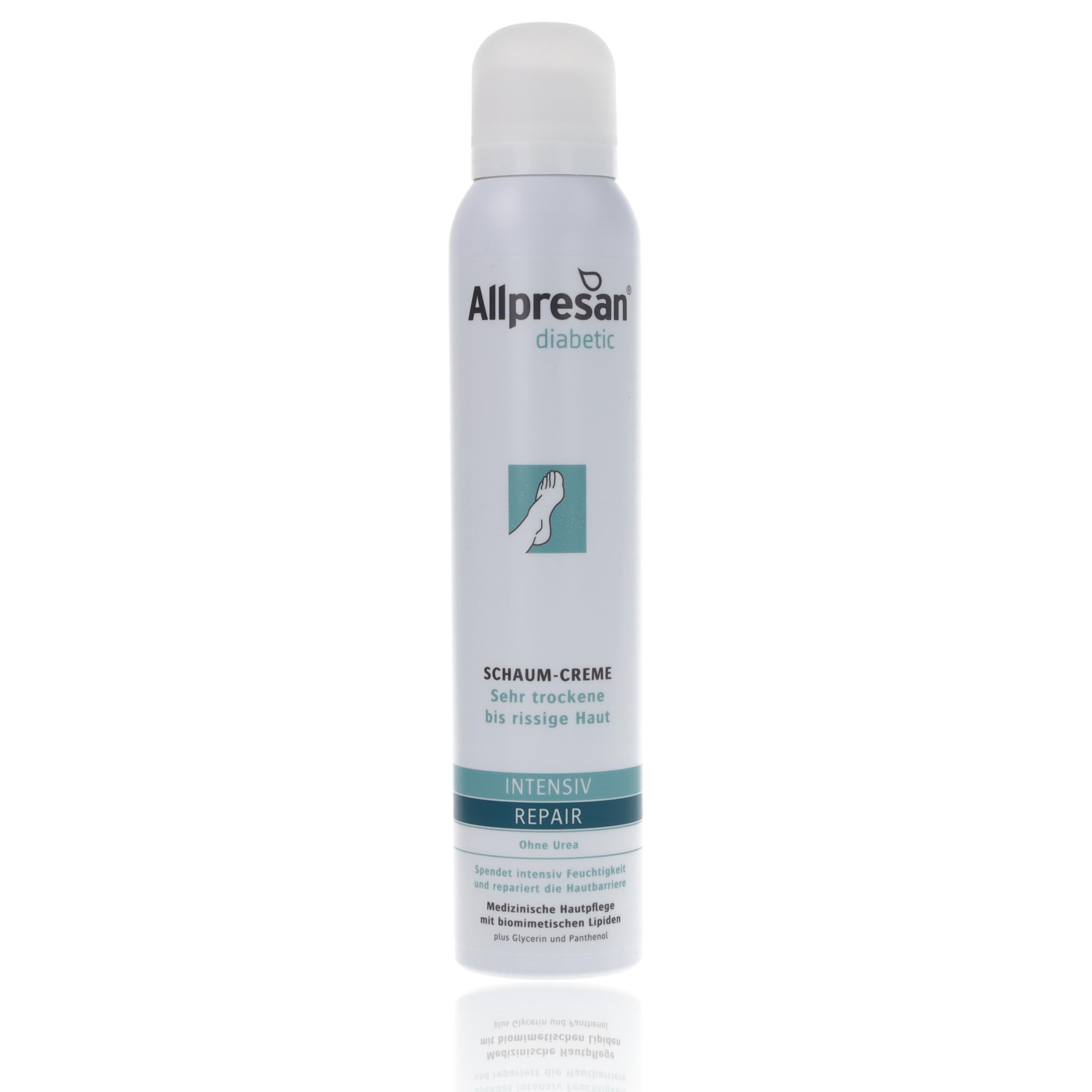 Allpresan diabetic Intensiv & Repair Schaum-Creme ohne Urea für sehr trockene Haut, 200 ml Creme