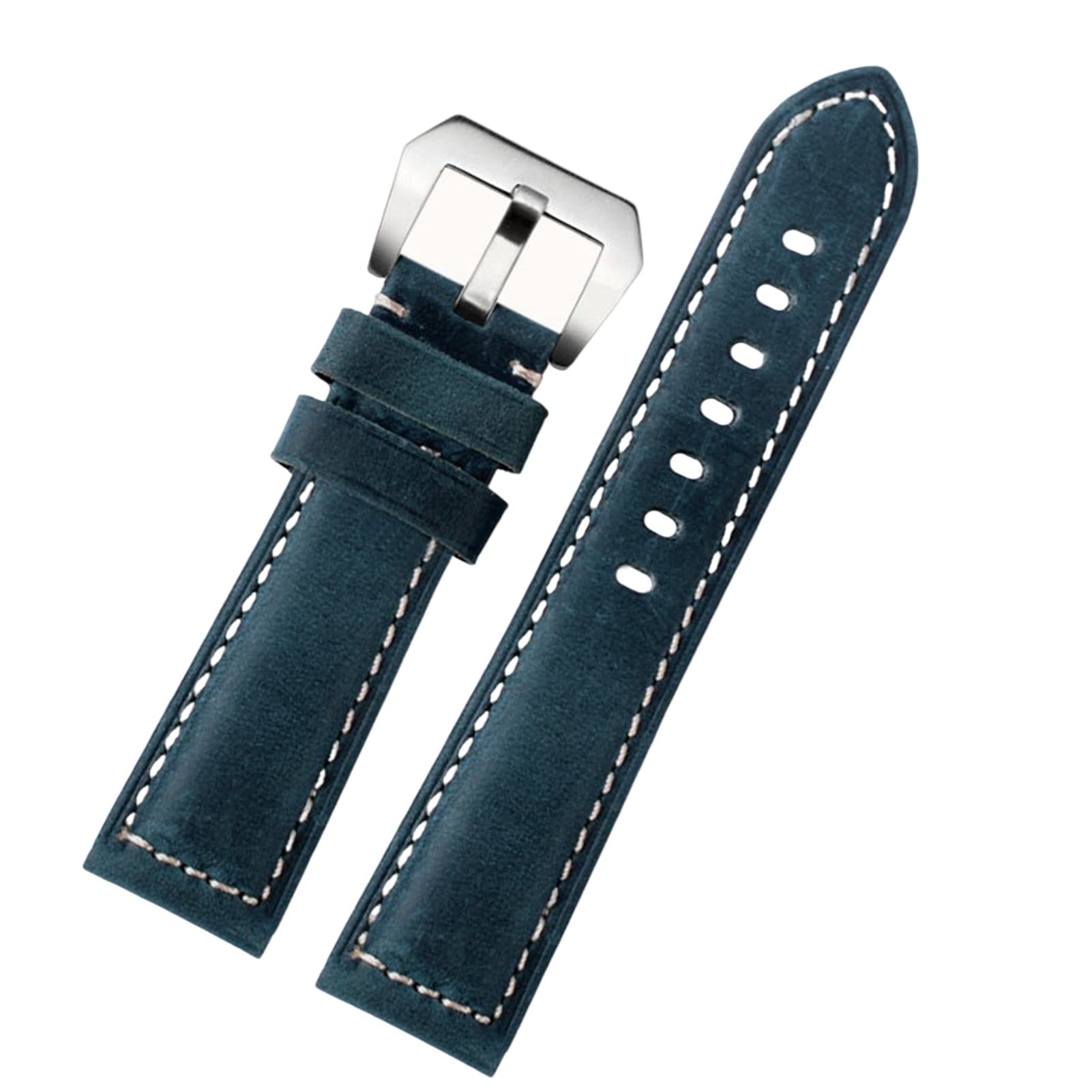 20 mm 22 mm 24 mm 26 mm vera pelle retrò uomo orologio cinturino per Panerai PAM111 441 cinturino da polso in pelle bovina (colore: 21 mm, dimensioni: 20 mm), 20mm, agata