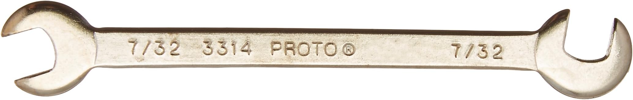 STANLEY Proto J3314 Angle Open End Wrench 7/32"