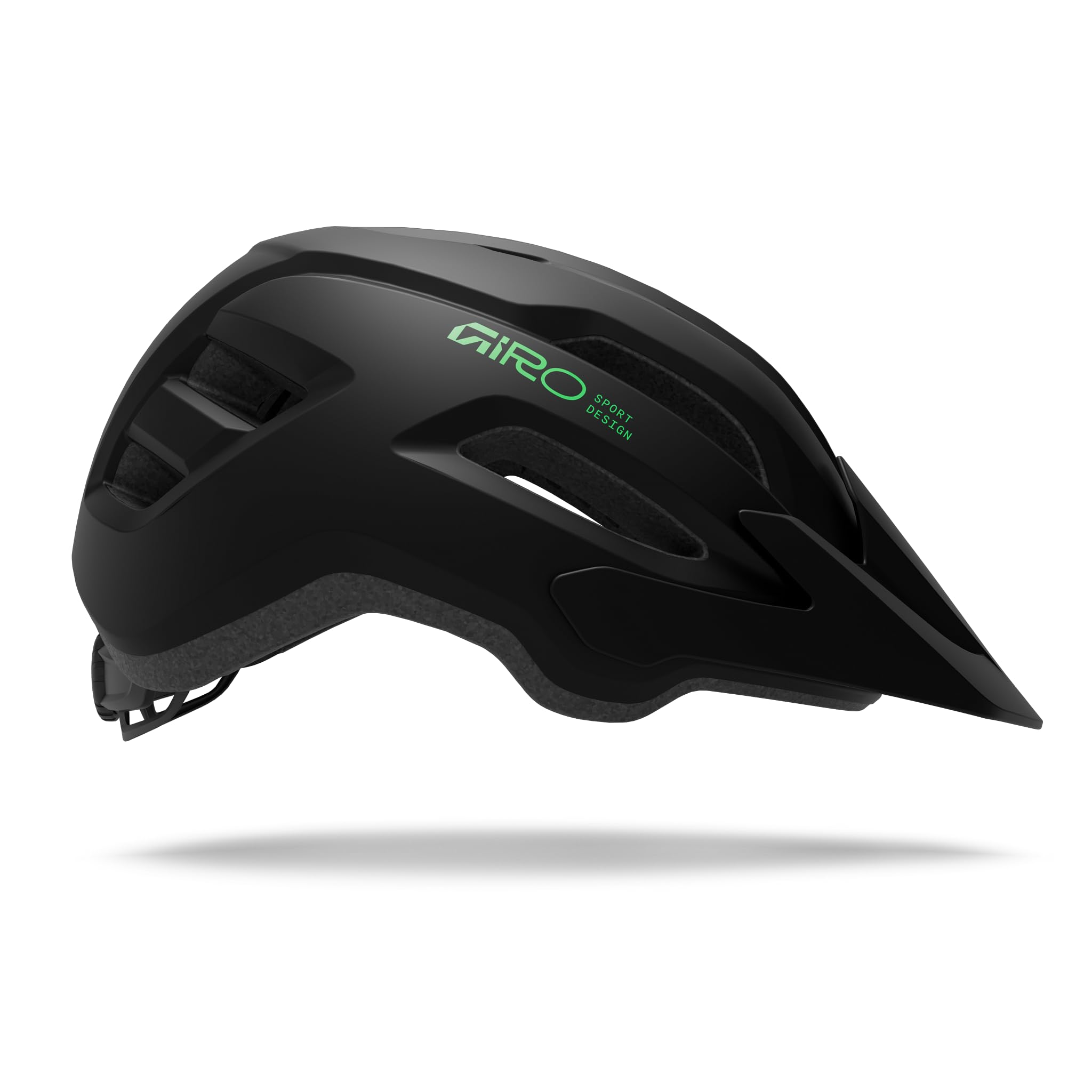 Giro Fixture MIPS II kask rowerowy szosowy - matowy czarny/zielony - uniwersalny młodzieżowy (50-57 cm)