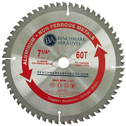 Benchmark Abrasives TCT 7-1/4 Inch 60 Teeth Circular Saw Blade