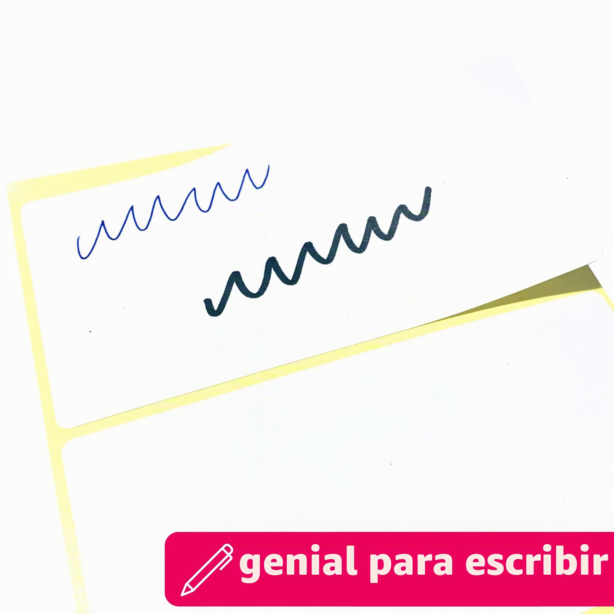 100 Piezas, 80 x 40 mm - Etiquetas Adhesivas Blancas Pegatinas