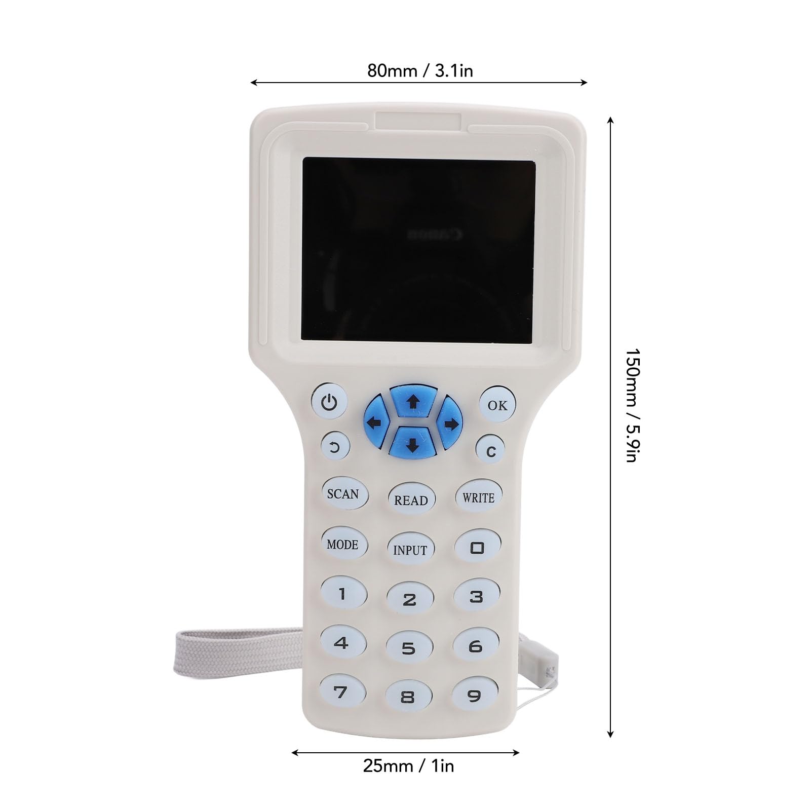 10-Frequenz-RFID-NFC-Kartenkopierer-Lesegerät für IC-ID-Karten, RFID-Lesegerät-Schreibgerät, NFC-Lesegerät, 125-kHz-13,56-MHz-RFID-Smartcard-Kopierer für die Zugangskontrolle
