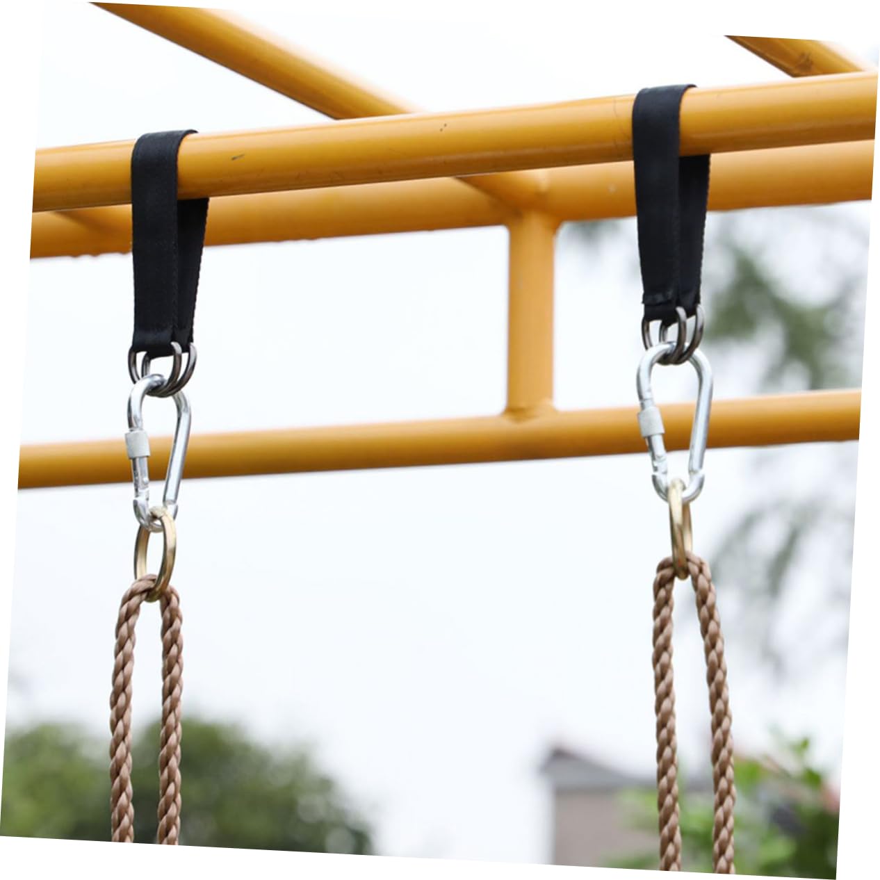 Hemobllo Cintas De Columpio De Correas Ajustables para Hamacas Accesorios De Camping Y Picnic Resistentes Alta Capacidad con Mosquetones Inoxidable para Jardín Y Al 5 Piezas X 5