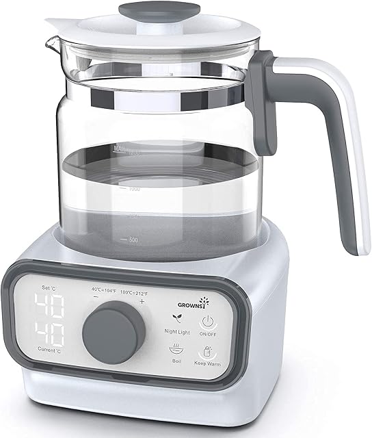 Baby Bottle Warmer | Bottle Maker | Milk Maker Machine | Electric Kettle Water Bottle with LCD Night Light Accurate Temperature Control for Formula