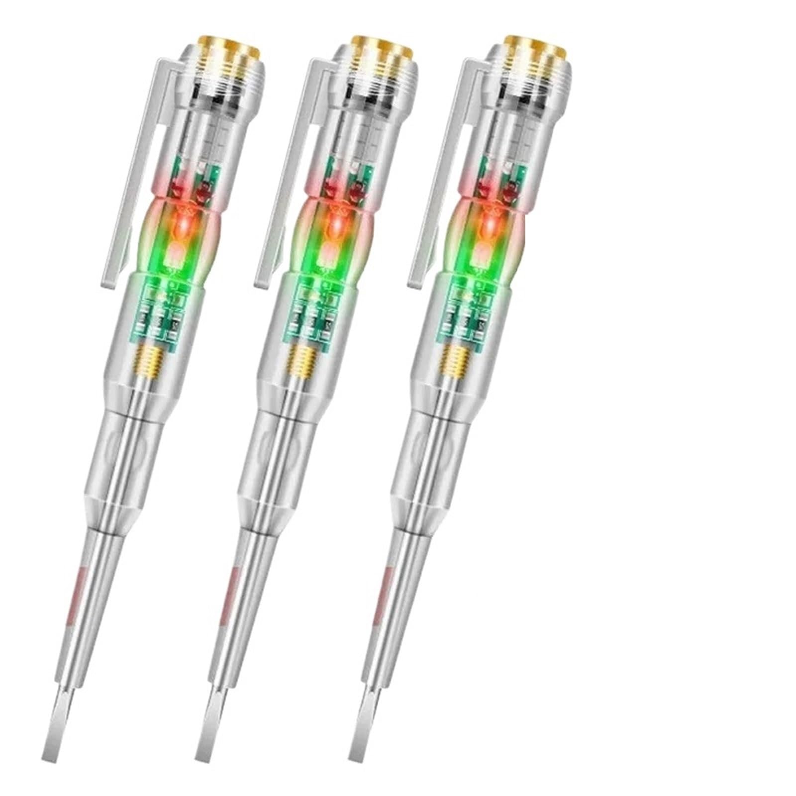 Stylo testeur de tension 24/70-250 V, lot de 1/2/3 pièces, détecteur de puissance à induction, indicateur électrique, tournevis, outils indicateurs(3pcs)