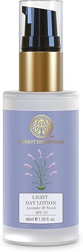 Forest Essentials Light Day Lotion Lavender & Neroli With SPF 25 For Oily Skin | Ayurvedic Daily Hydrating Moisturiser