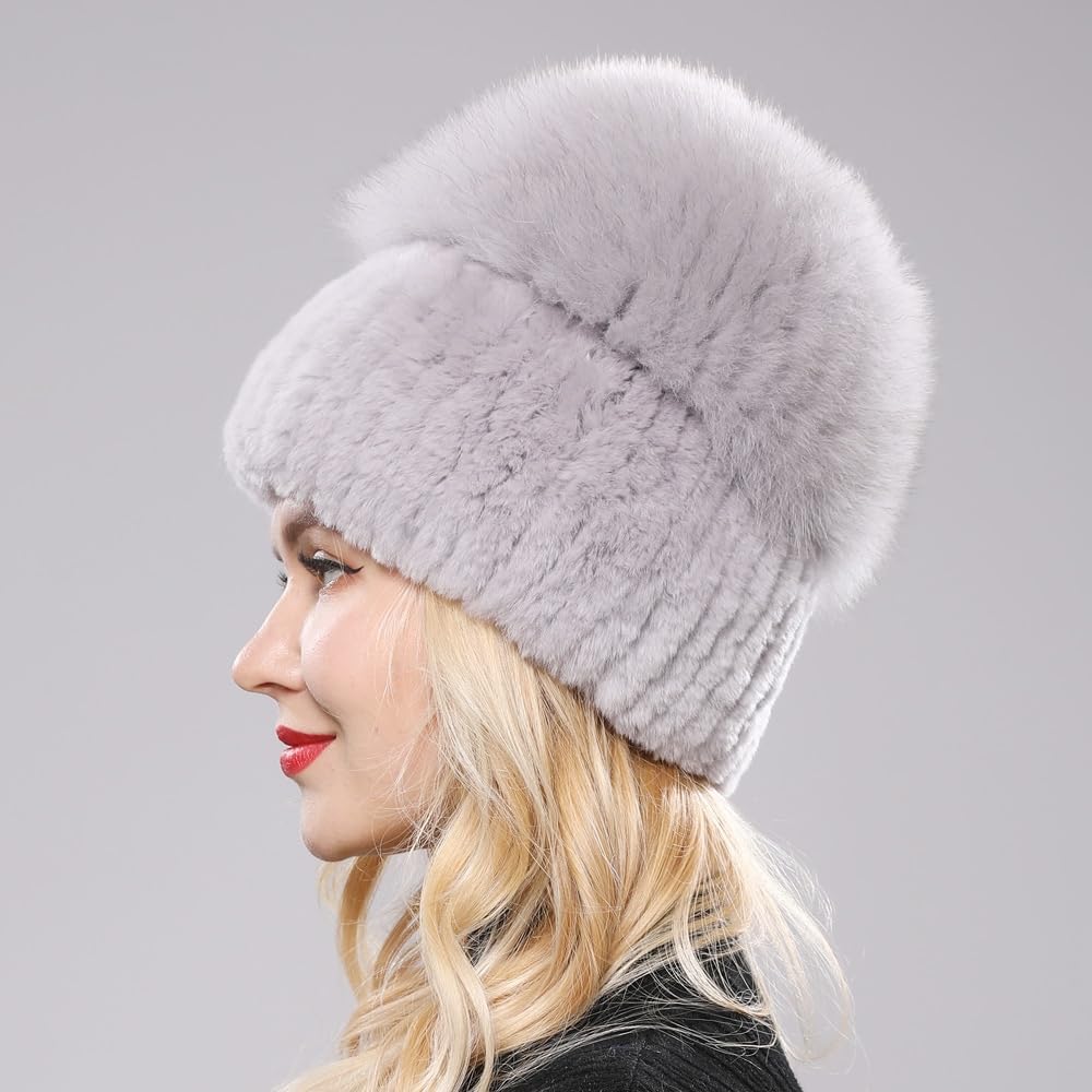 Damska zimowa czapka dzianinowa Top Natural Cap Beanies (wino czerwone, jeden rozmiar)