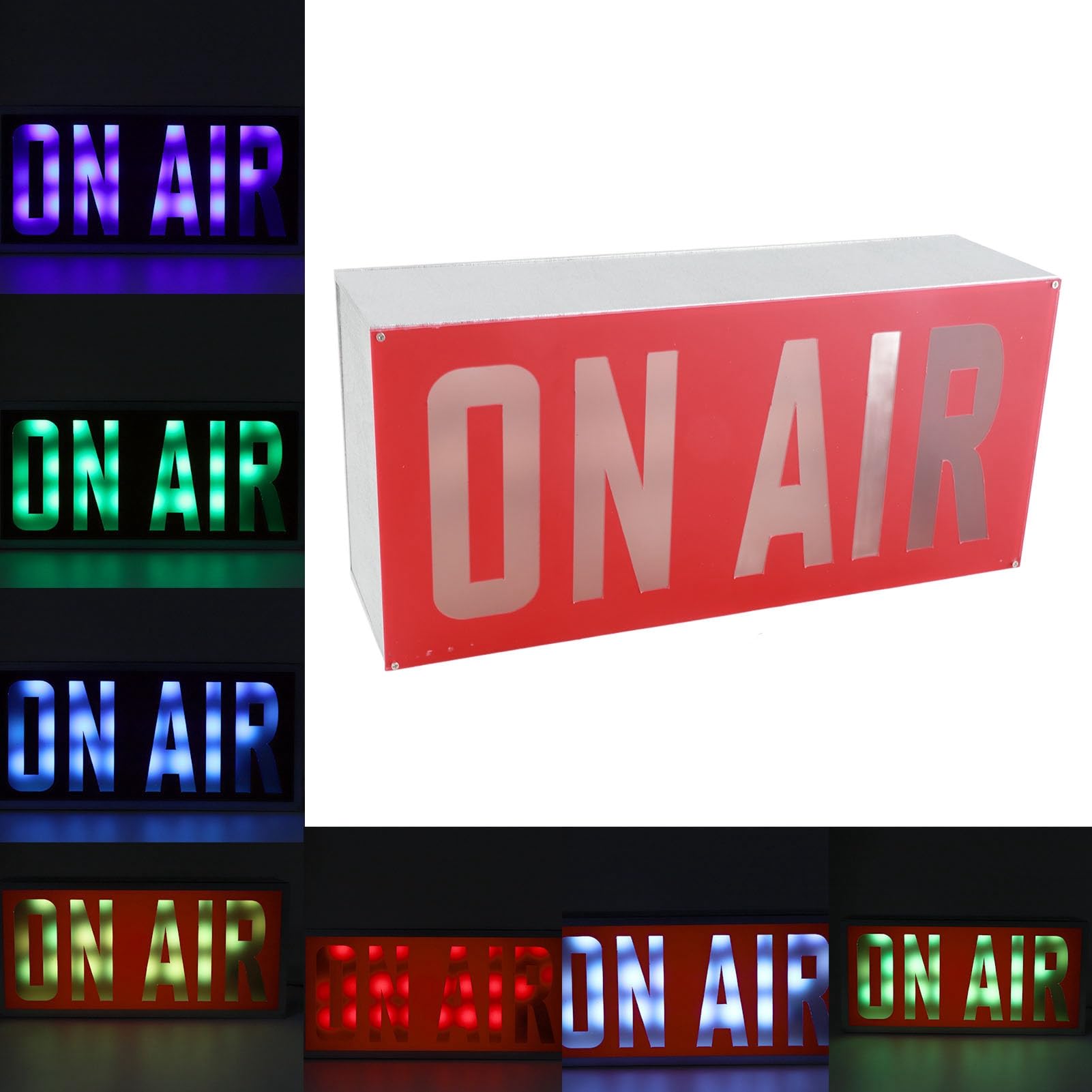 Annadue On-Air-LED-Licht, USB-betrieben, On-Air-Leuchtschild, Leuchtkasten für Studios, Aufnahmeräume, ABS/Kiefernholz