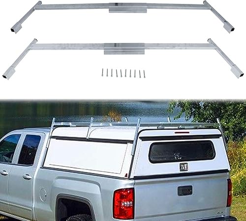 Miniatura 7 de Mountainpeak Tapa de aluminio para camión y escalera de techo para camioneta