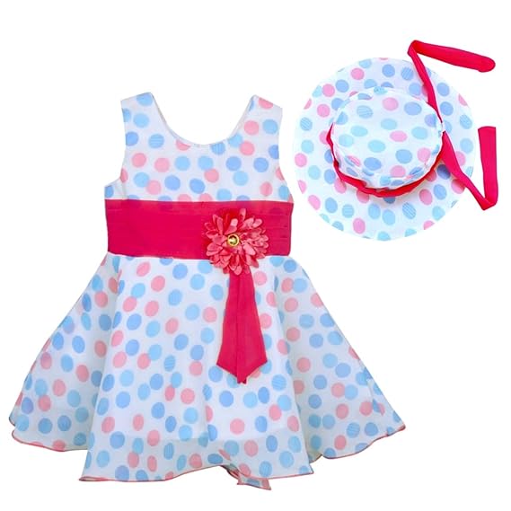 Baby Girls Frock with Cap, Baby Girls Dresses