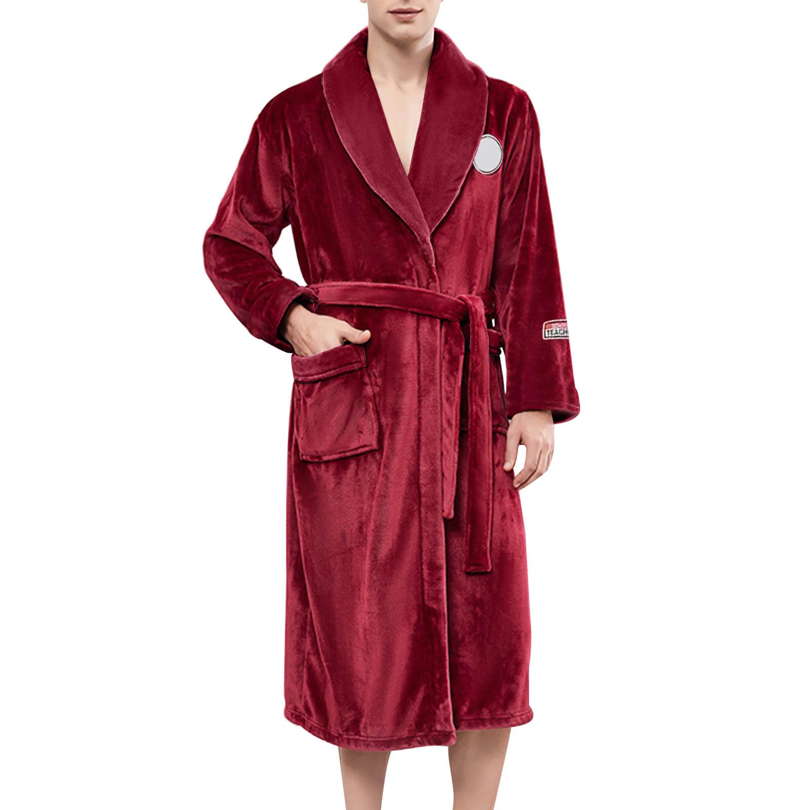 Accappatoio Spugna Uomo, Accappatoio Unisex da Donna E Uomo Accappatoio Uomo Cotone Accappatoio Piscina Palestra Morbido E Assorbente, Asciugatura Rapida Accappatoio da Bagno Uomo Vestaglia Uomo
