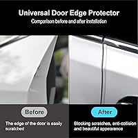 Vista 4 de Protectores de borde de puerta de automóvil, 16 pies, transparente, universal, multifunción, molde, tira de cuerpo, protector de arañazos, apto