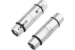 XLR Female to Female Gender Changer Adapter - 3-Pin XLR Female to...