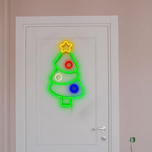 Miniatura 6 de SmilingTown Letreros de neón de Navidad para decoración de pared, funciona con USB, luces decorativas para el hogar, oficina, bar, pub, club,