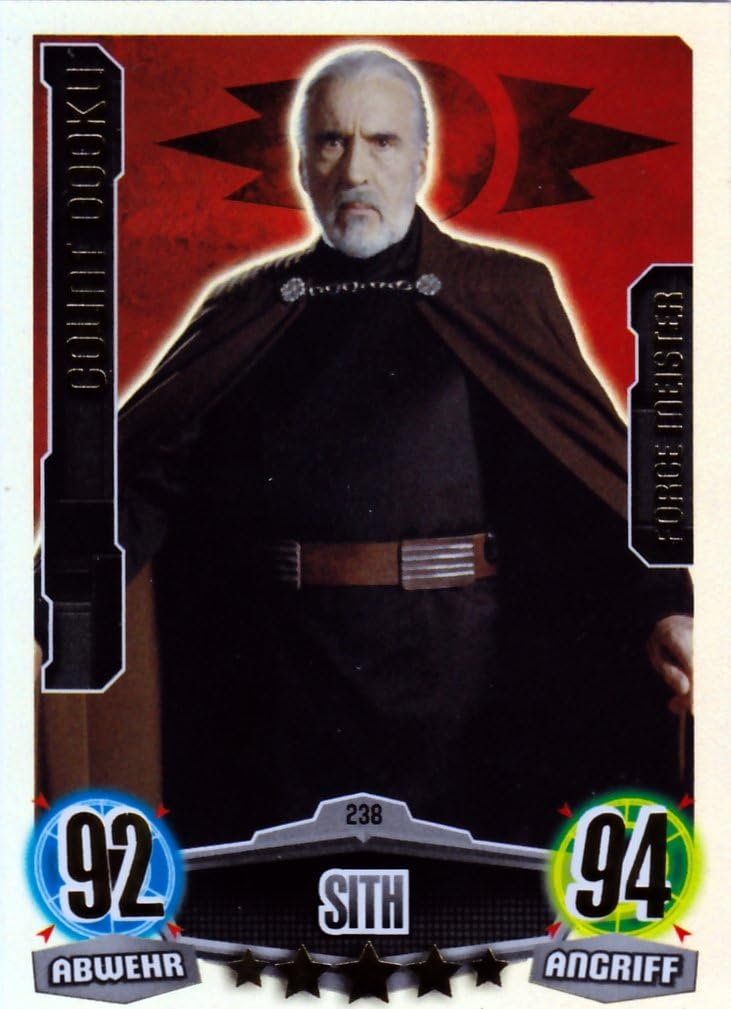 Force Attax Star Wars Darth Sidious STAR WARS FORCE ATTAX Serie 3 - Force Meister - Count Dooku - Nr. 238