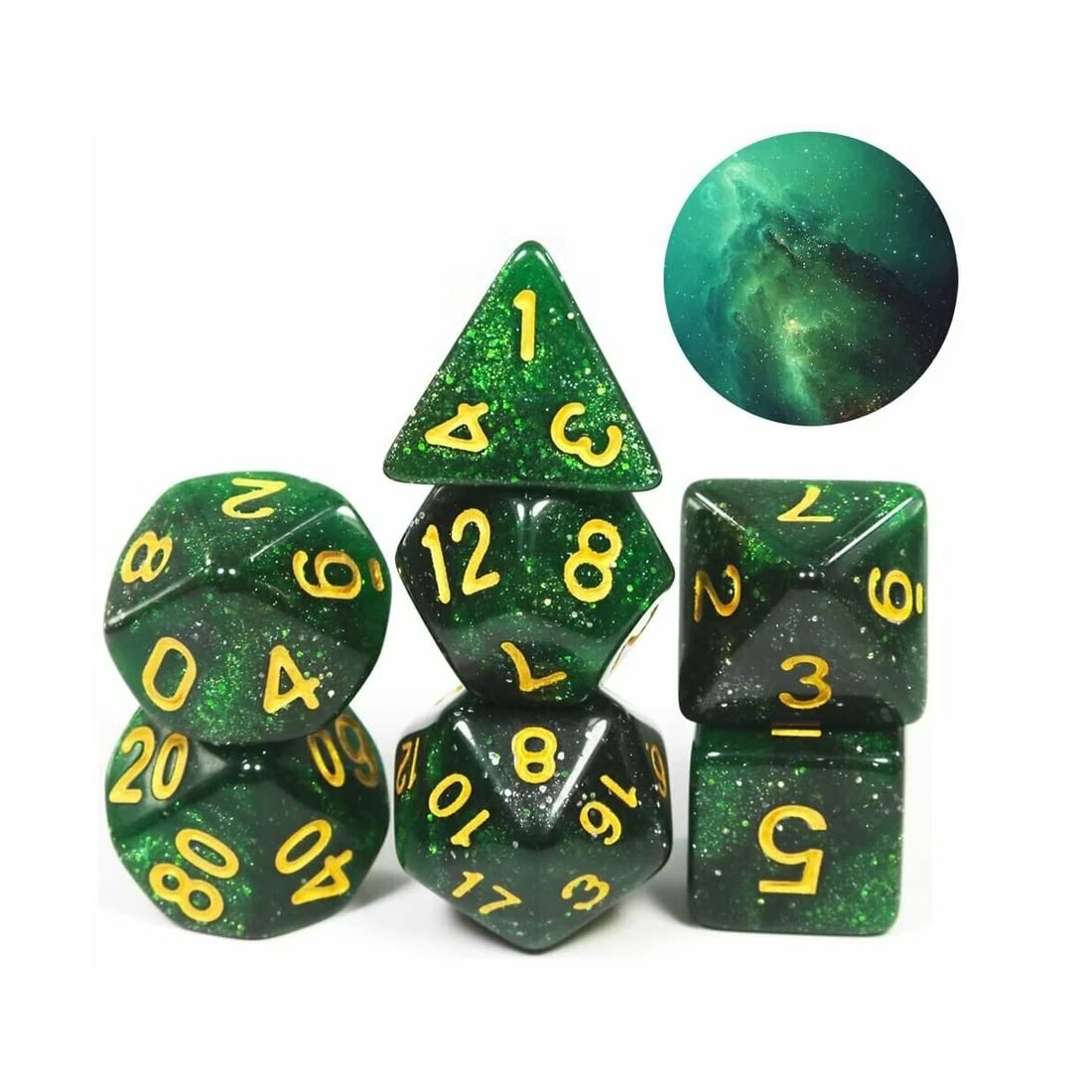 PolyHero Wizard 8 Dice Set (Wizardstone)
