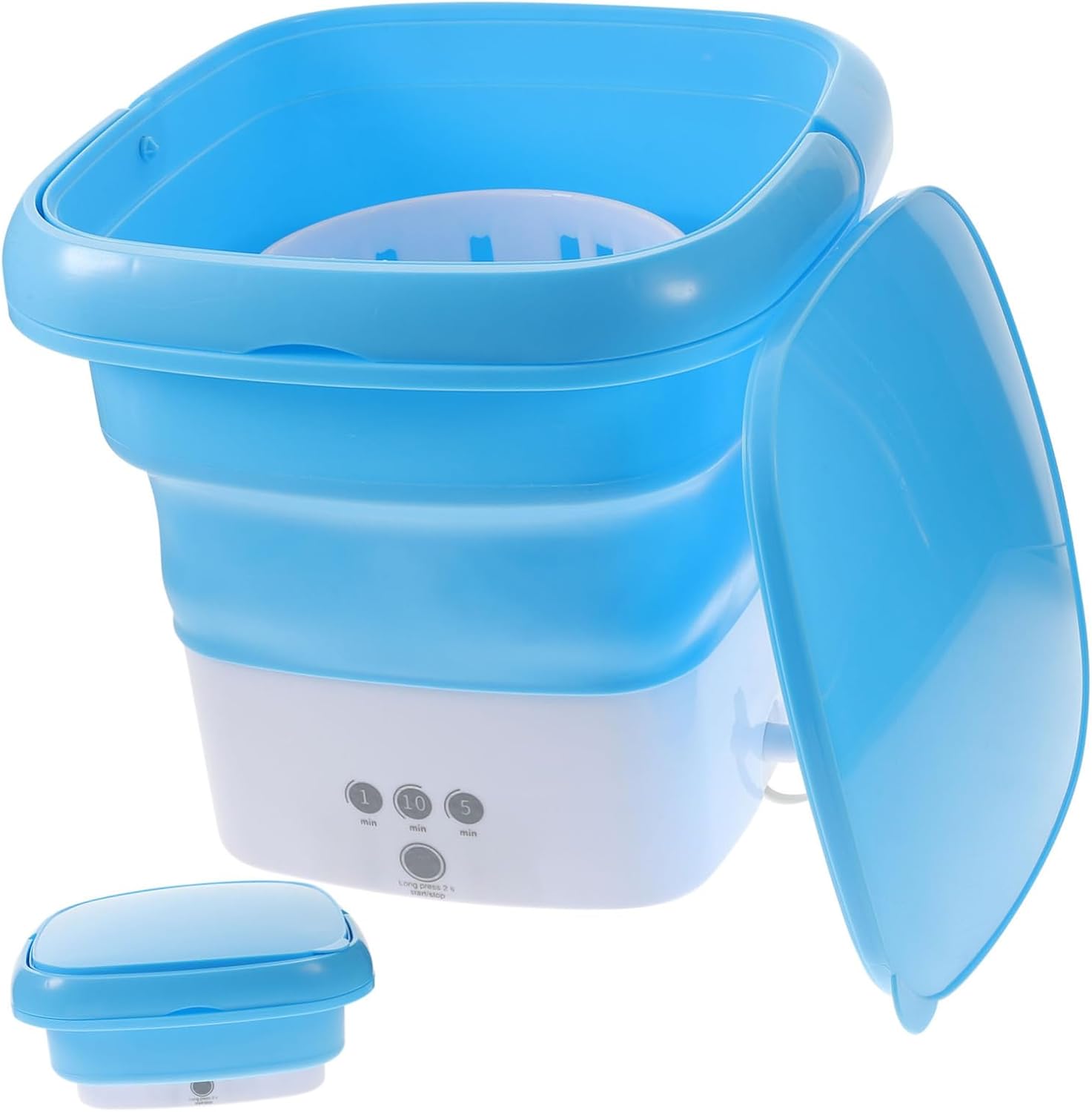 Balacoo Portable Washing Machine Foldable Design for Easy Storage for Camping and Travel Touch Timer US Plug Efficient Stain Removal for Underwear