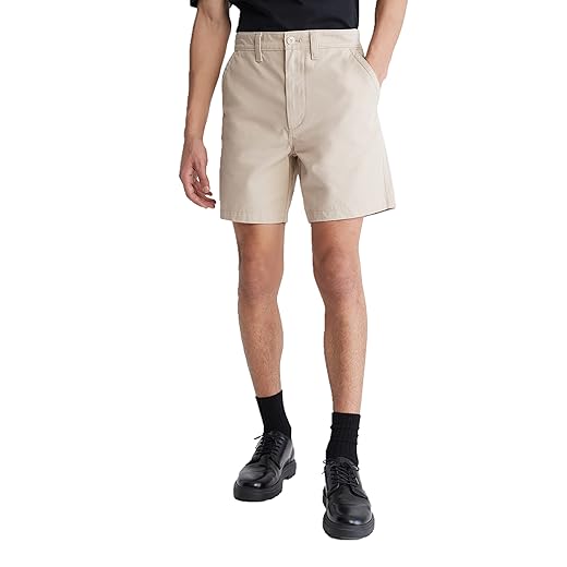 Calvin Klein Bermuda masculina de sarja utilitária