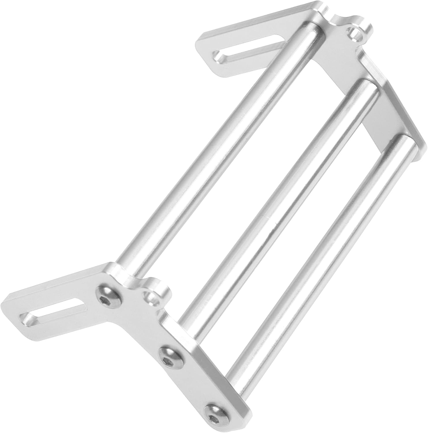 ShareGoo Aluminum Front Bumper Compatible with 1/10 RC Car Crawler Chassis Gspeed LCG TRX4 SCX10 Dodge Power Wagon Cliffhanger Body Shell (Silver)