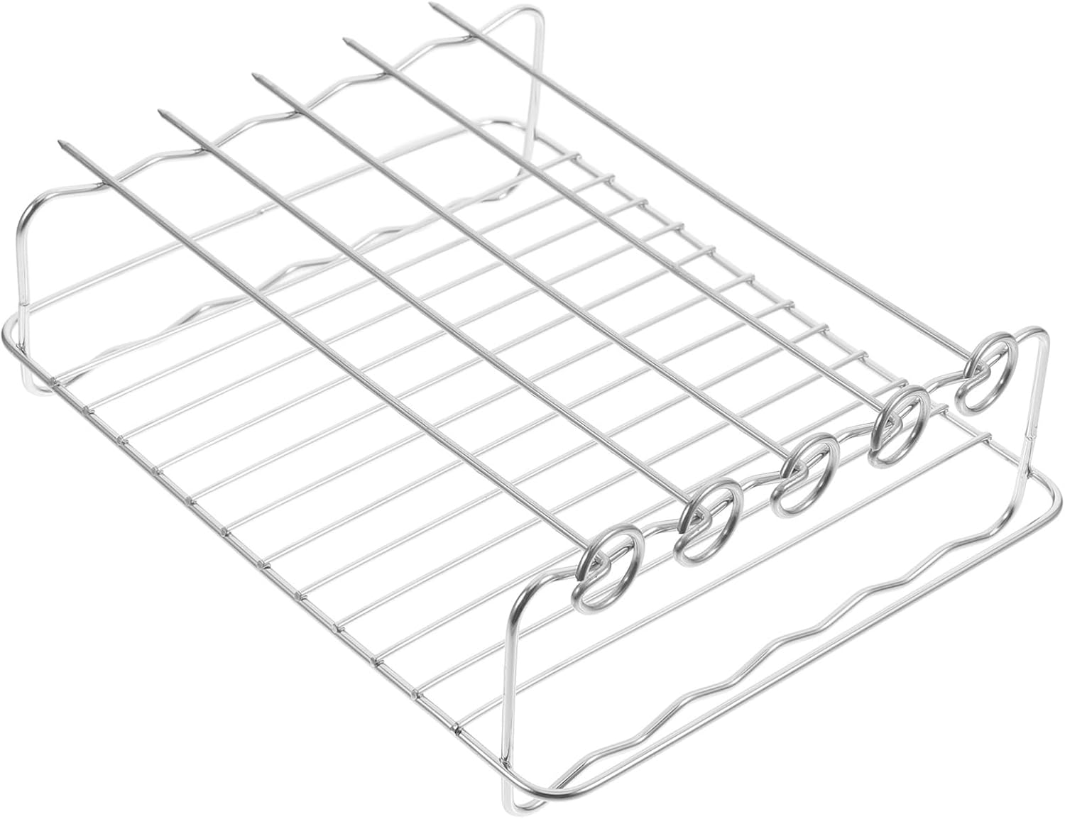 Cabilock 1 Set Air Fryer Grill Drying Rack for Kitchen Supplies Steamer Rack Supplies Air Fryer Rack Creative Grill Rack Air Fryer with Racks Toast Sand Rack Stainless Steel Silver Cabilock 1 Set Air Fryer Grill Drying Rack for Kitchen Supplies Steamer Rack Supplies Air Fryer Rack Creative Grill Rack Air Fryer with Racks Toast Sand Rack Stainless Steel Silver