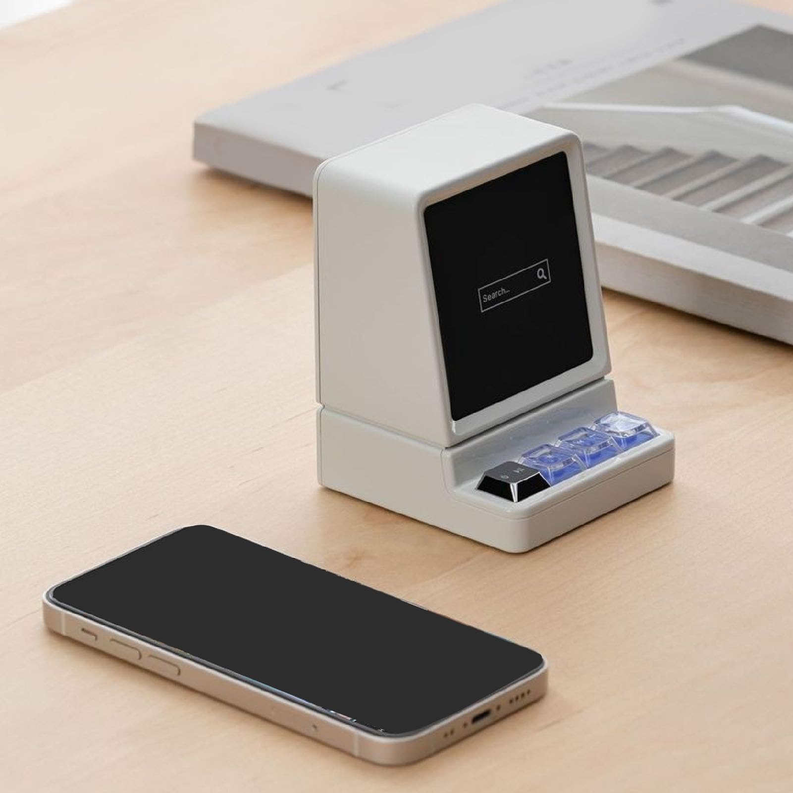 Tonysa Altoparlante Bluetooth Portatile a Forma di Computer, Wireless, retrò, da Scrivania, con Bluetooth 5.3, 10 Ore di Riproduzione, Ricarica Rapida Tramite, Ideale per Casa,