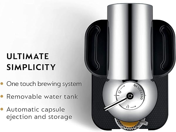 Nespresso Nespresso Vertuo Single Serve Coffee and Espresso Machine by Breville, Chrome in use