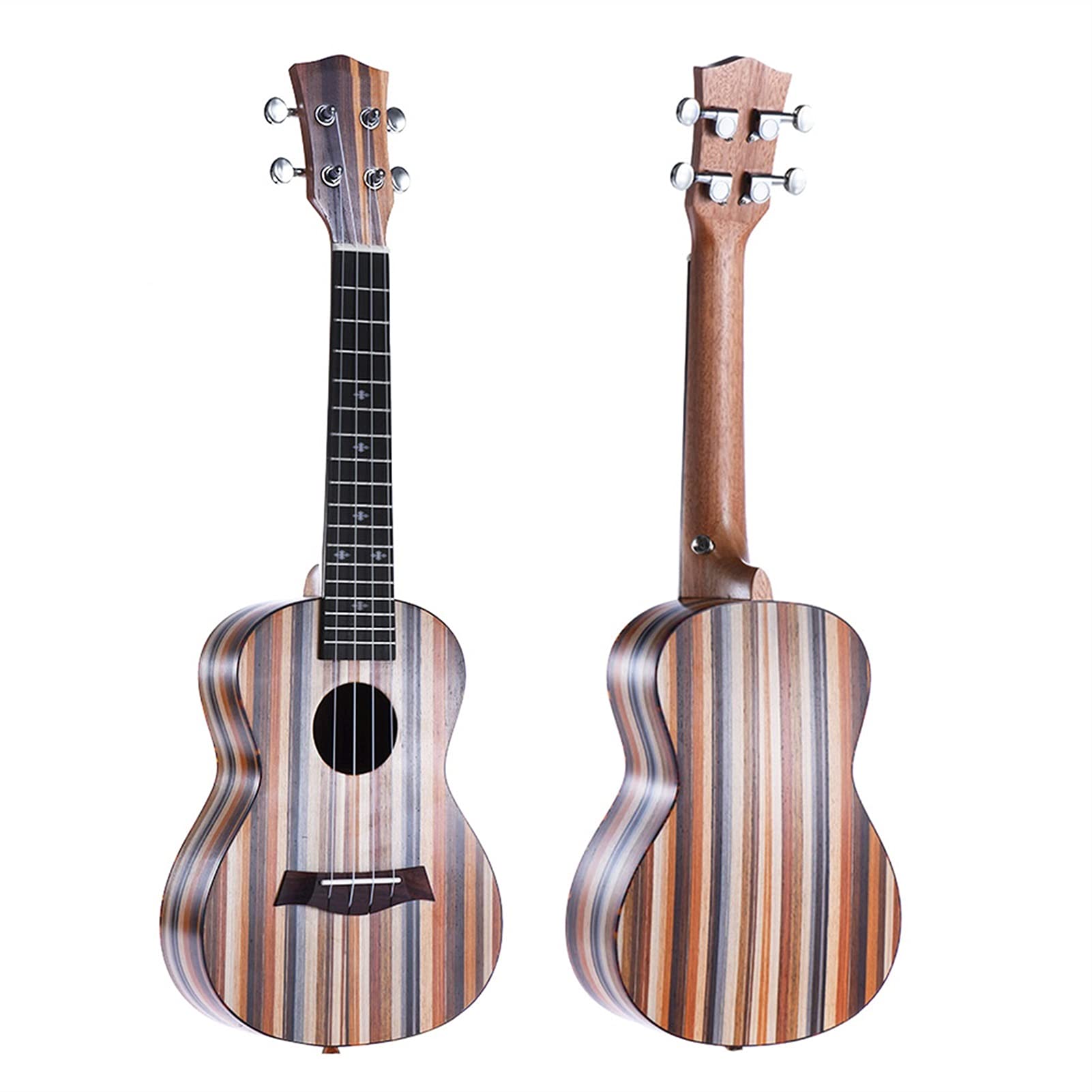 Ukulele 24 "Ukulele Acoustic Ukulele Soprano 18 Frets 4 Stringhe Chitarra Guitar Bokojoume Neck Dreewood Concerto Ukulele