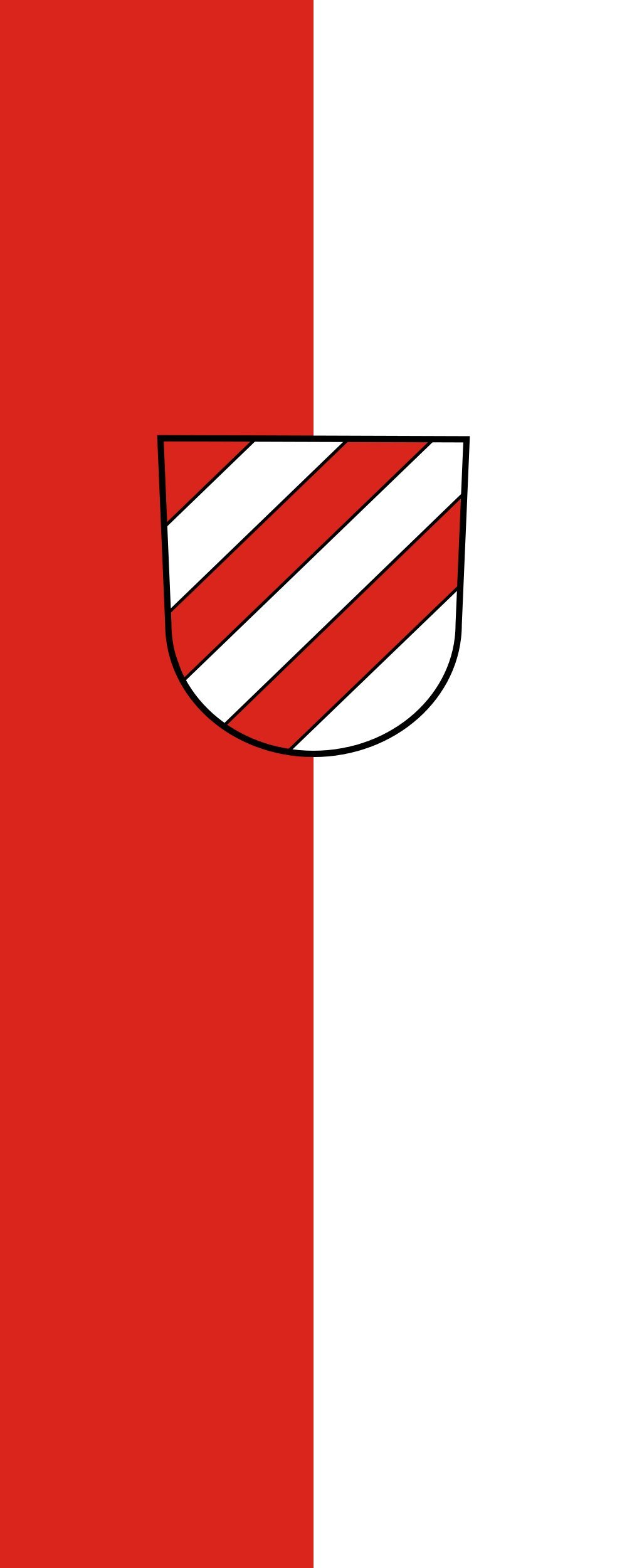 Drapeau Schelklingen vertical 300x120cm haute résistance de 3.5m²