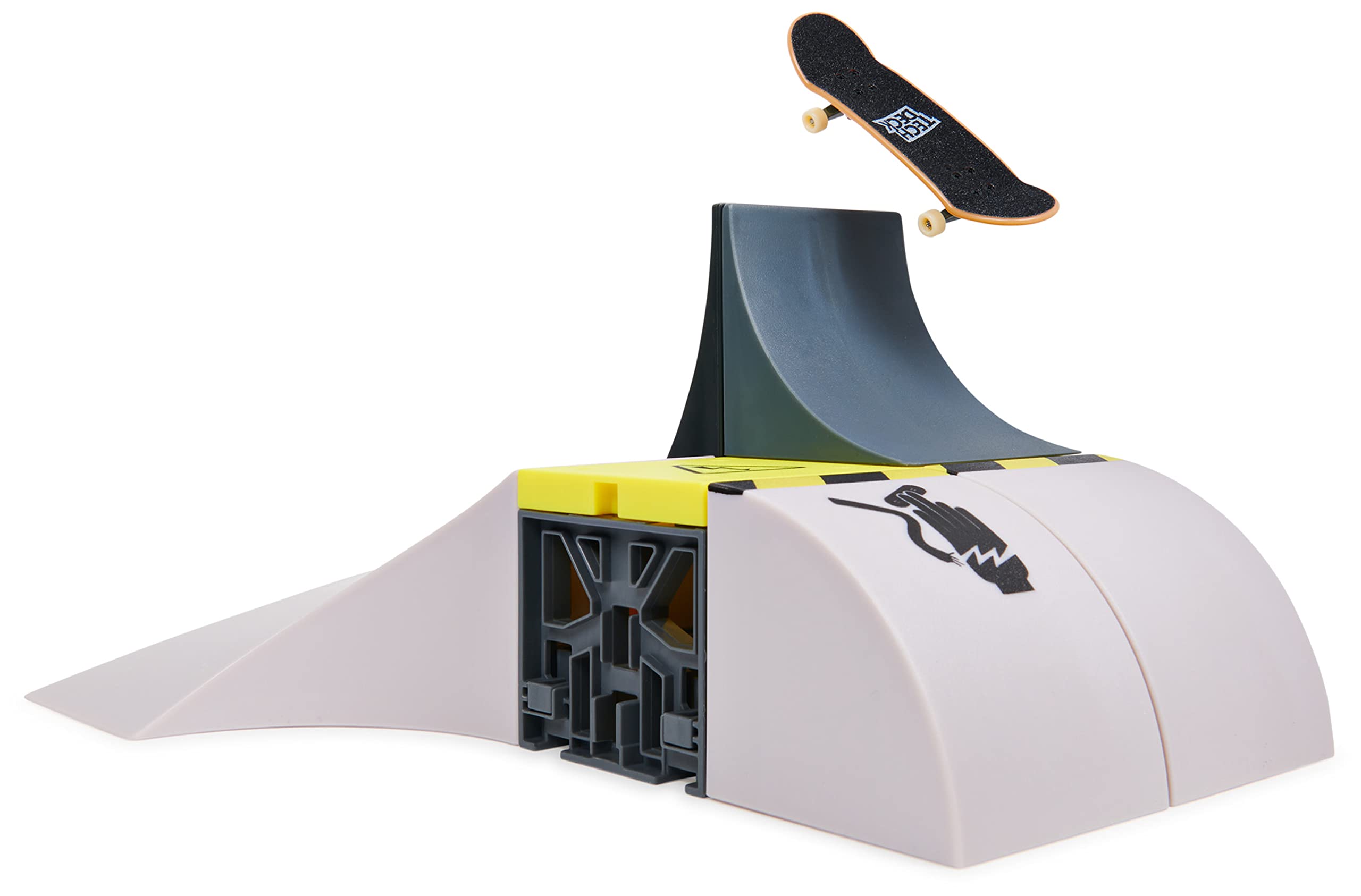 Tech Deck, Power Flippin, X-Connect Park Creator, Ensemble de Rampe Personnalisable et à Construire avec Touche Exclusive, Jouets pour Enfants pour garçons et Filles à partir de 6 Ans