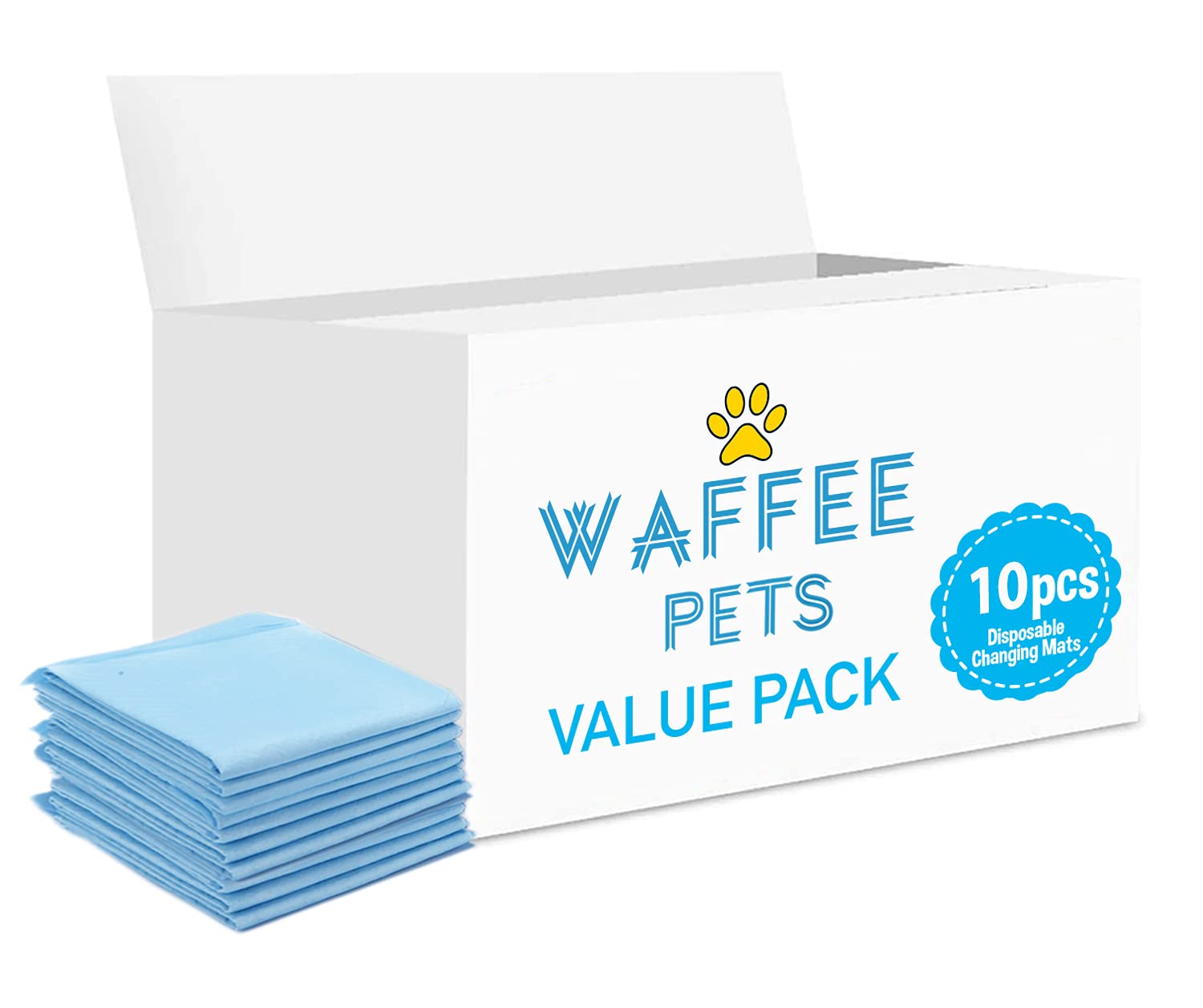 Disposable Changing Mats, 10 Counts, Absorbent Quick Drying Leak-Proof Pee Pads for Potty Training, Changing pad, Nappy pad, Pet Training pad