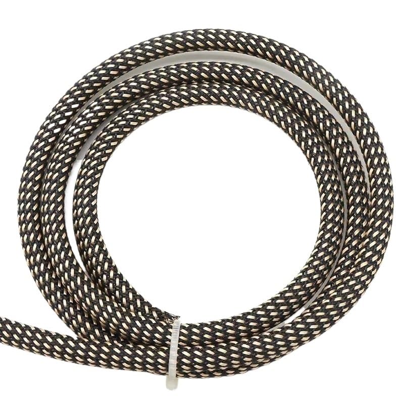 Złoto-czarna izolacja PET z rozszerzalnym plecionym rękawem 2-40 mm Wąż krosnowy o dużej gęstości(16mm,20 meters)