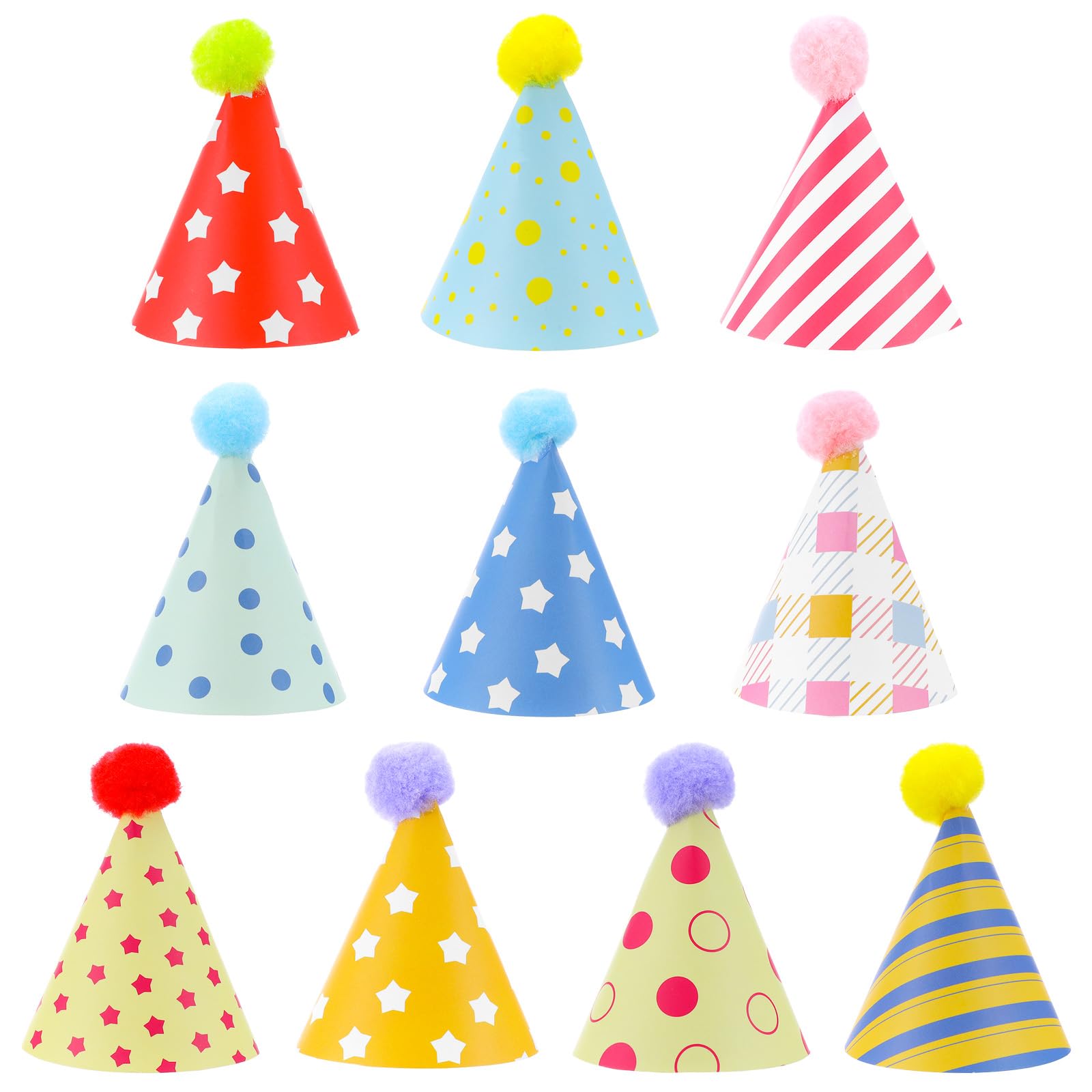 Tucnoeu 10 Stuks Mini Feesthoeden Voor Knuffeldieren, Perfect Voor