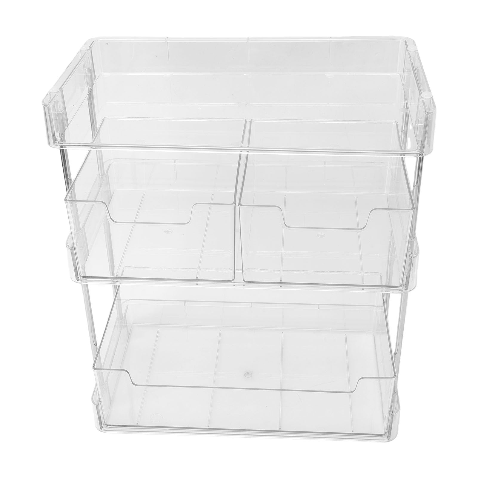 Naroote Organizer na Torebki na herbatę, 3-poziomowy, Warstwowy Uchwyt torebkę herbatę, Przezroczysty Stojak do Przechowywania z wielopoziomową konstrukcją, Idealny do Biura Blacie Szafki (Projekt