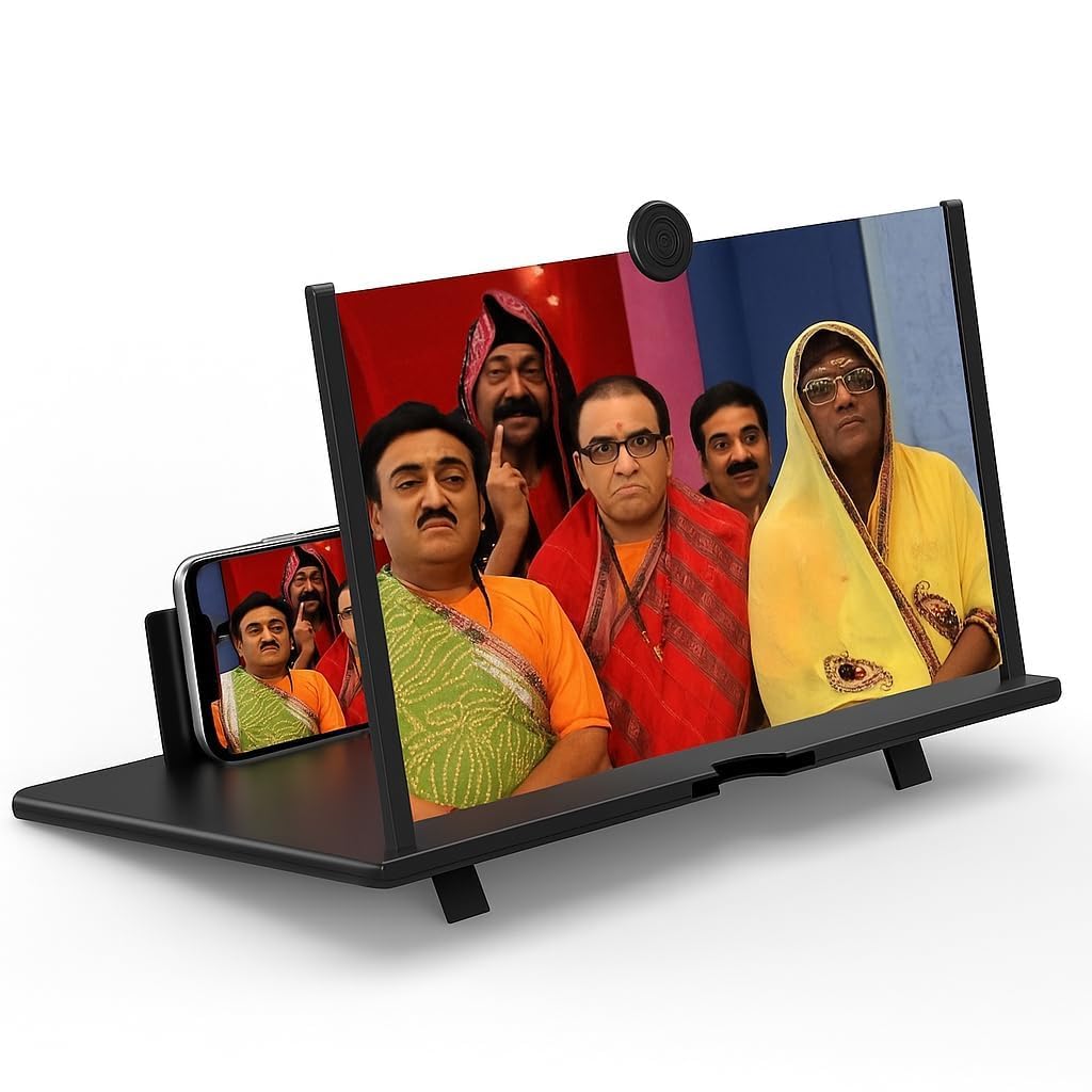 3D HD Screen Magnifier & Phone Holder – Screen Expander and Amplifier for All Smartphones with Eye Protection
