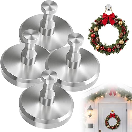 Miniatura 8 de 2026 Nuevos Ganchos de Ventosa de Navidad para Coronas en Vidrio, Actualización Sin Taladro para Ducha, Gancho para Corona en Puerta Principal,