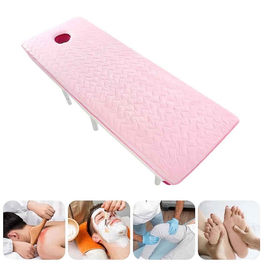 エステベッド用マットレス　フェイスホール付き Amazon｜KKCD ノンスリップエステサロンベッドシーツ マッサージ