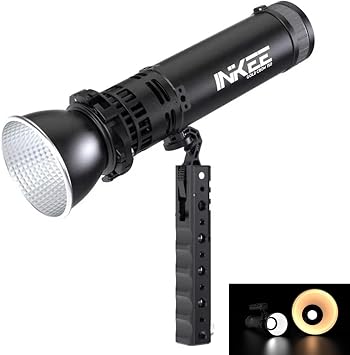 INKEE GC150 Video Light 150W Photography Lighting, Waterproof LED Lights for Video Recording, CRI95+ 2700-6500K Bi-Color 9600mAh Rechargeable Dimmable Fill Light, Portable Outdoor YouTube Studio