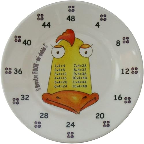 Miniatura 4 de theMultiples Times Table Vajilla de 4 piezas Middle Years 6 pulgadas Juego de platos de melamina