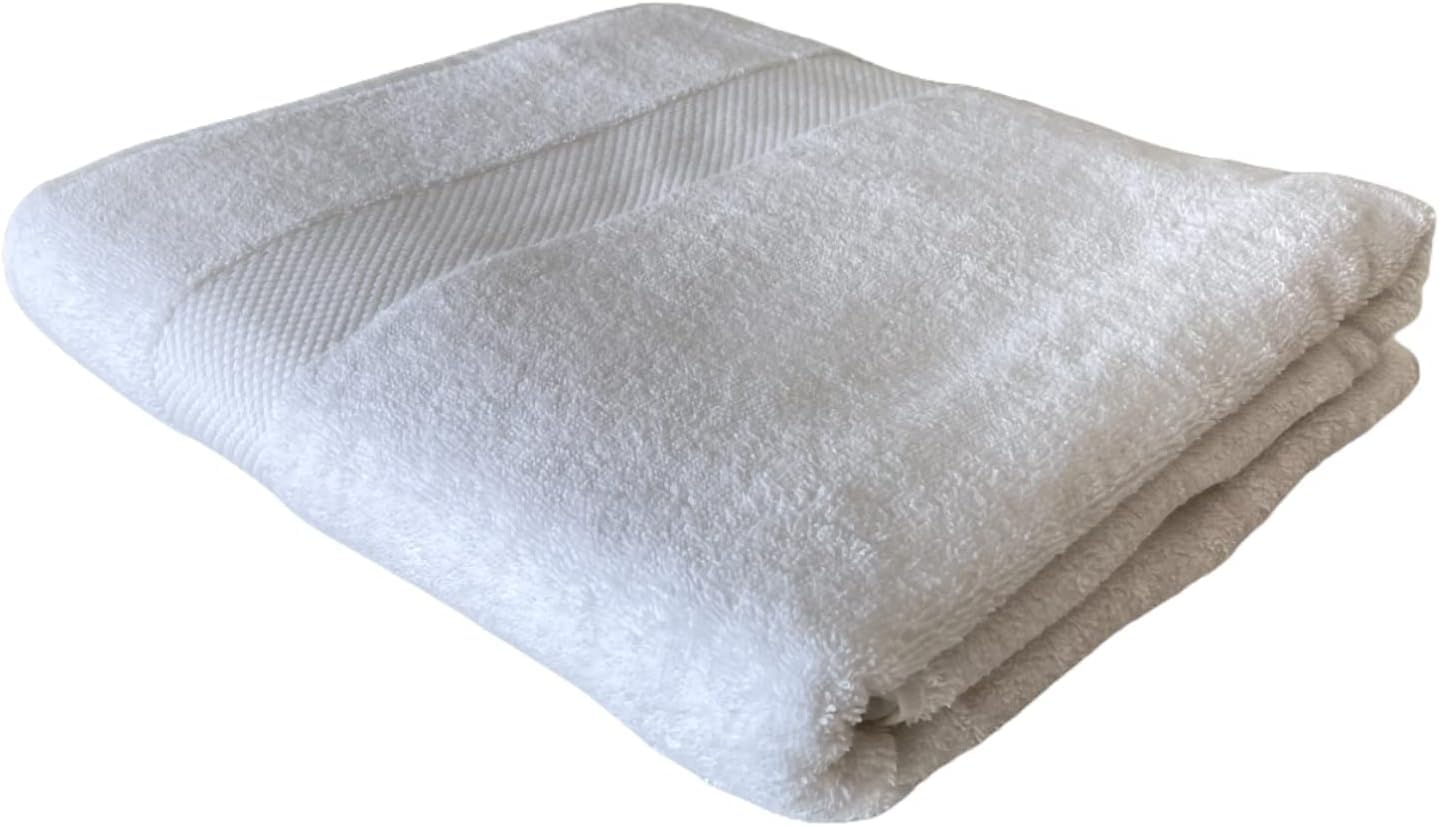 Extra Large Oversized Bath Towels, 100% Cotton Turkish Towels, 40x80 inch - Maximum Softness and Absorbency Bath Sheet, Heavy Weight 1000 Grams 35 Ounces (White, 1 Pcs)