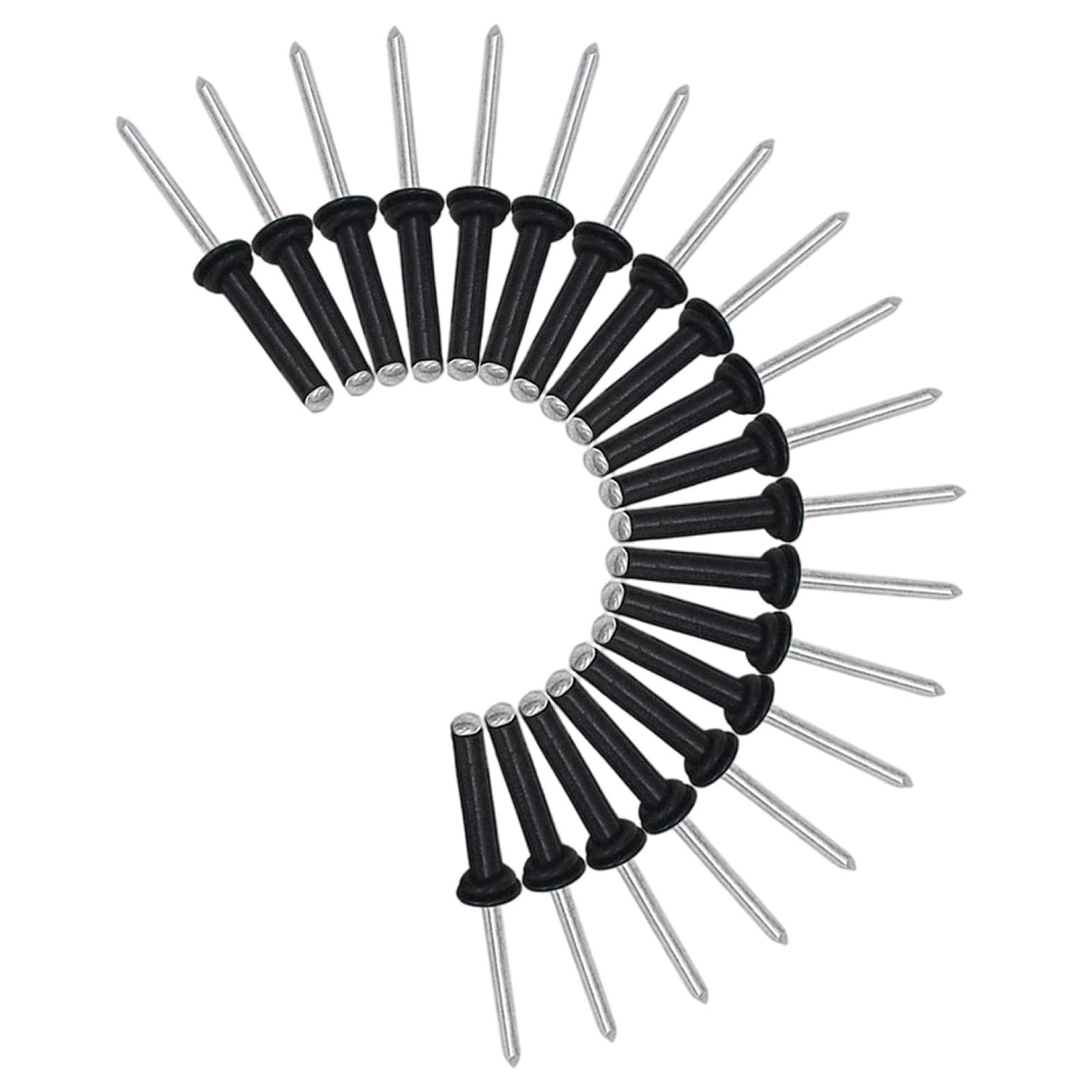 Lot de 20 rivets à trois ampoules pour kayak, 20 joints toriques - Outil de rivetage pour kayak, rail, canoë, bateau gonflable