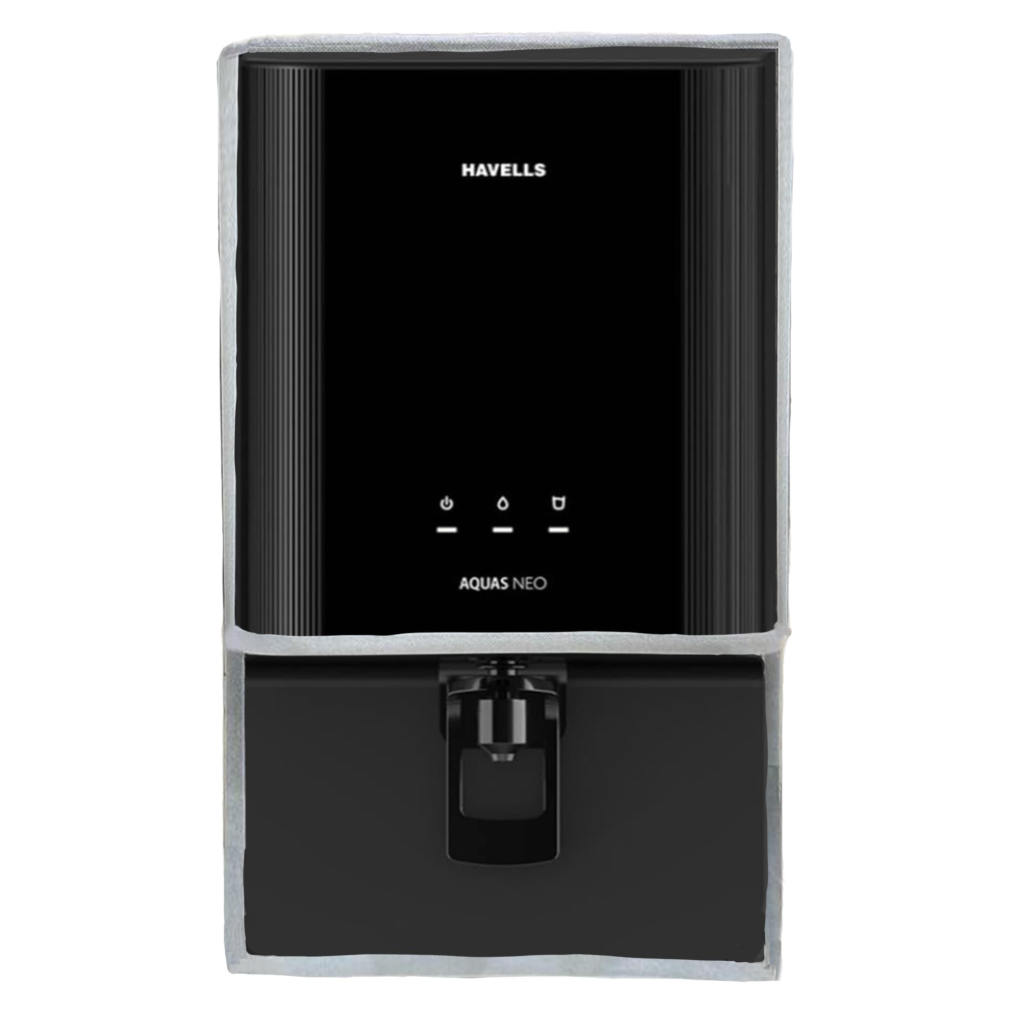 ro water purifier cover compatible with havells aquas neo, lite & pro | waterproof & dustproof | oil and stain resistant | transparent window | velcro closure