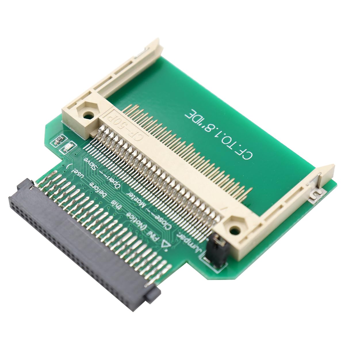 POFET Adaptateur de Carte CF vers IDE 50 Broches 1,8 Pouces Adaptateur de convertisseur de Disque Dur SSD, Carte mémoire Flash compacte CF